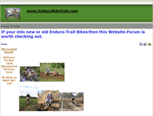 Tablet Screenshot of endurobiketalk.com
